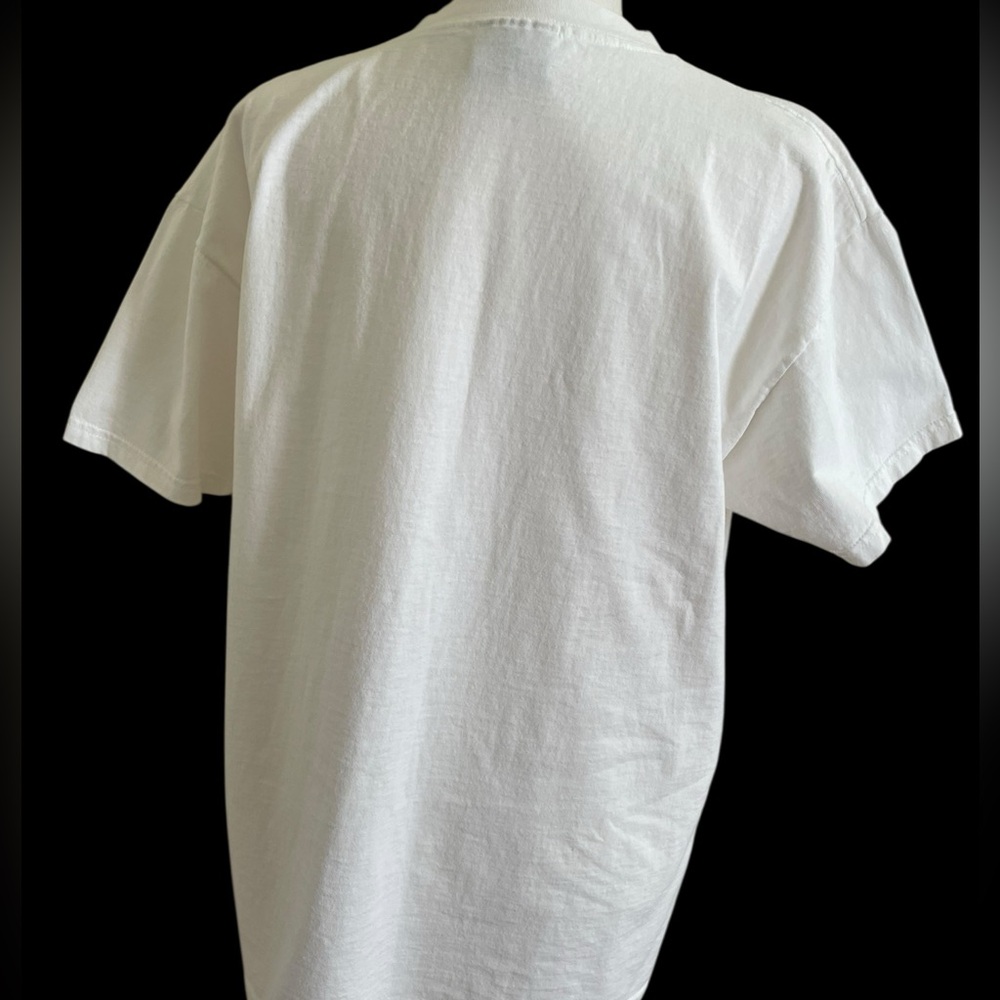 VINTAGE 90s LEE “TOTAL COTTON” PATRIOTIC GRAPHIC TEE Size L Red White Blue Gold - Picture 4 of 16
